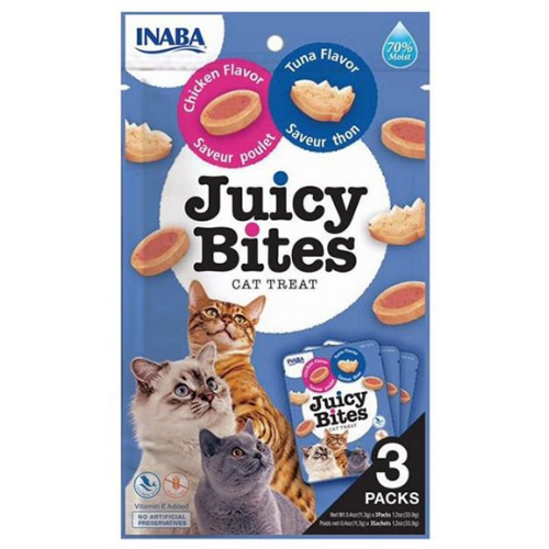 Churu Cat Juicy Bites Chicken&Tuna Flavor 3x11,3g