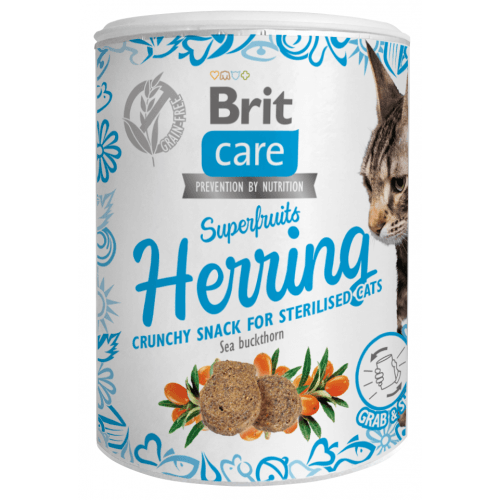 Brit Care Cat Snack Superfruits Herring 100g