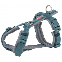 Premium trekingový postroj, S: 36-44 cm/ 15 mm, petrolejová/grafit