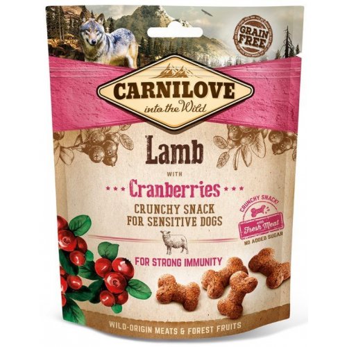Carnilove Dog Crunchy Snack Lamb&Cranberries 200g (min. odběr 6 ks)