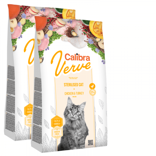 2x Calibra Cat Verve GF Sterilised Chicken & Turkey 3,5kg