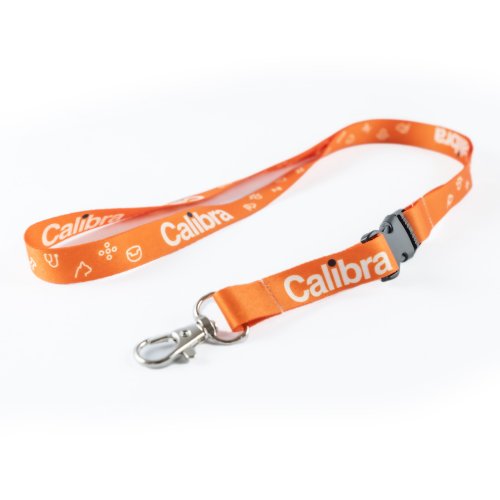 Calibra - klíčenka na krk oranžová