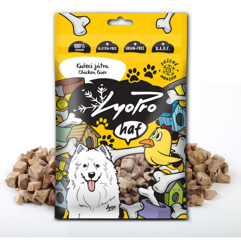 Lyopro haf poch. mrazem sušené Kuřecí játra 50g