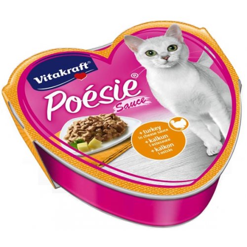 Vitakraft Cat Poésie konzerva šťáva krocan v sýrové omáčce 85g