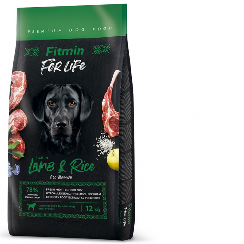 Fitmin For Life DOG Lamb & Rice 12 kg