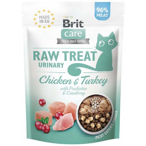 Brit Raw Treat Cat Urinary, Chicken&Turkey 40g