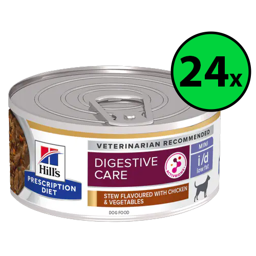 24 x Hill's Can. PD I/D Low Fat Chicken stew 156g