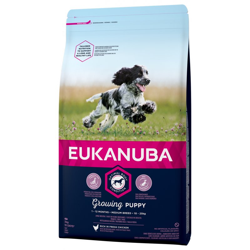 Eukanuba Dog Puppy&Junior Medium 3kg
