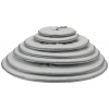 Ochranný měkký límec "disk", L: 46-49 cm/24 cm, polyester/pěna, šedá
