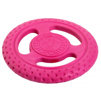 Hračka pes FRISBEE MAXI plov. z TPR růžová Kiwi