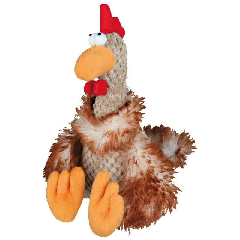 Plyšový kohout sedící, se zvukem 22 cm