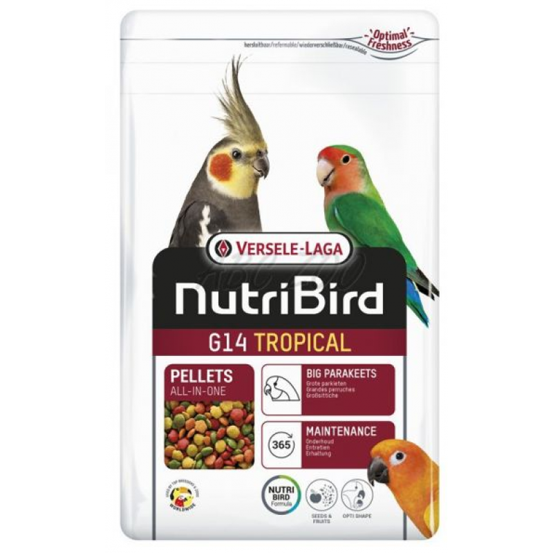 Versele-Laga Nutribird G14 Tropical pro papoušky 3kg