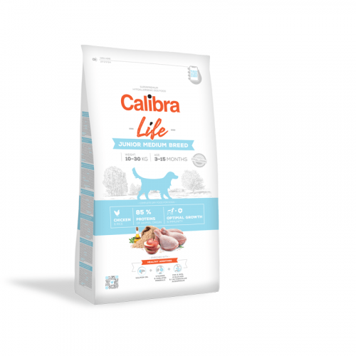 Calibra Dog Life Junior Medium Breed Chicken 12 kg