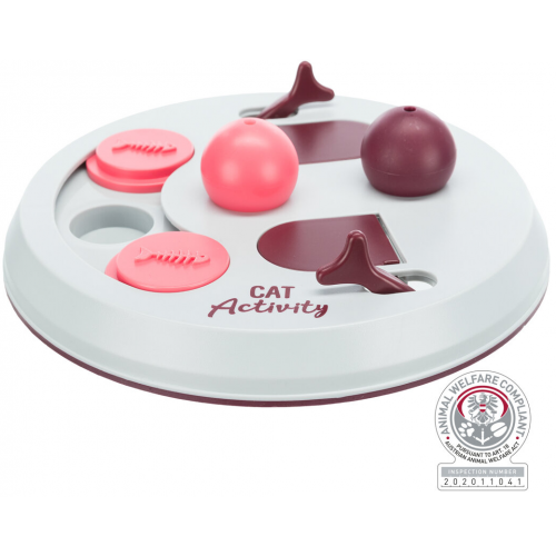 Cat Activity FLIP BOARD, strategická hra, ø 23, vínová/růžová/šedá