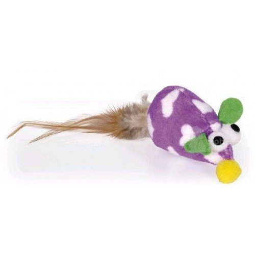 Myška plyšová fialová 8cm Tommi