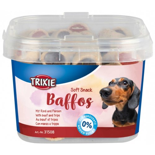 Soft Snack BAFFOS mini kolečka hovězí, dršťky, plastový kelímek 140 g