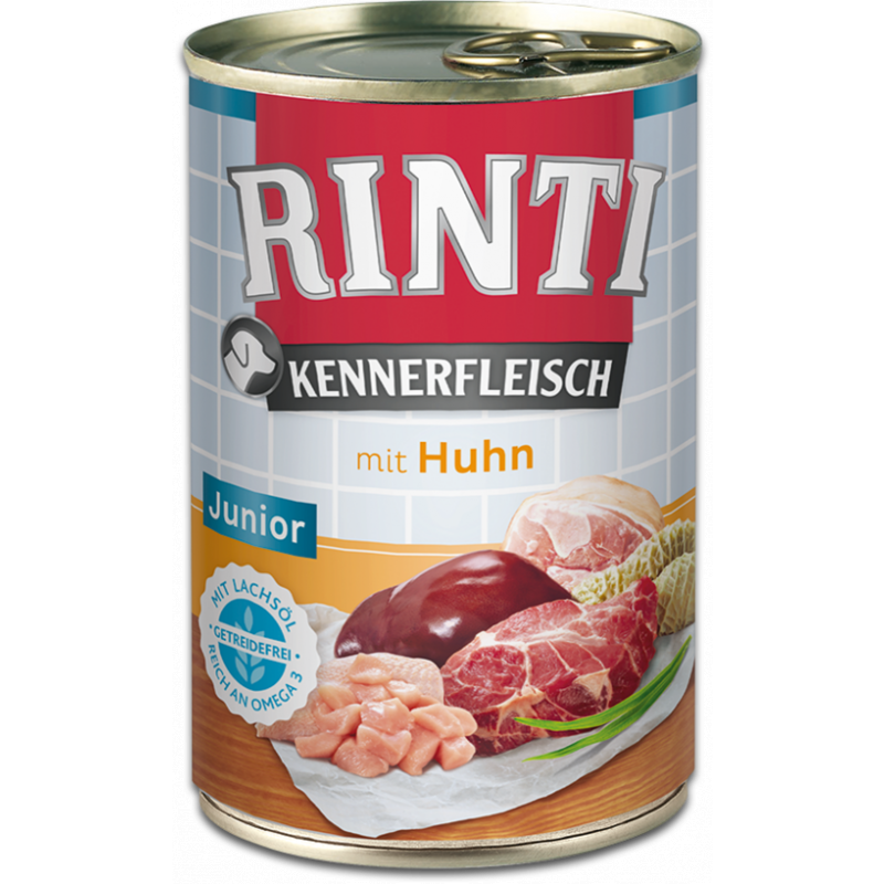 Rinti Dog Kennerfleisch konzerva Junior kuře 400g