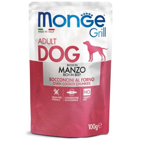 MONGE GRILL kapsička s hovězím masem pro psy 100 g (min. odběr 24 ks)