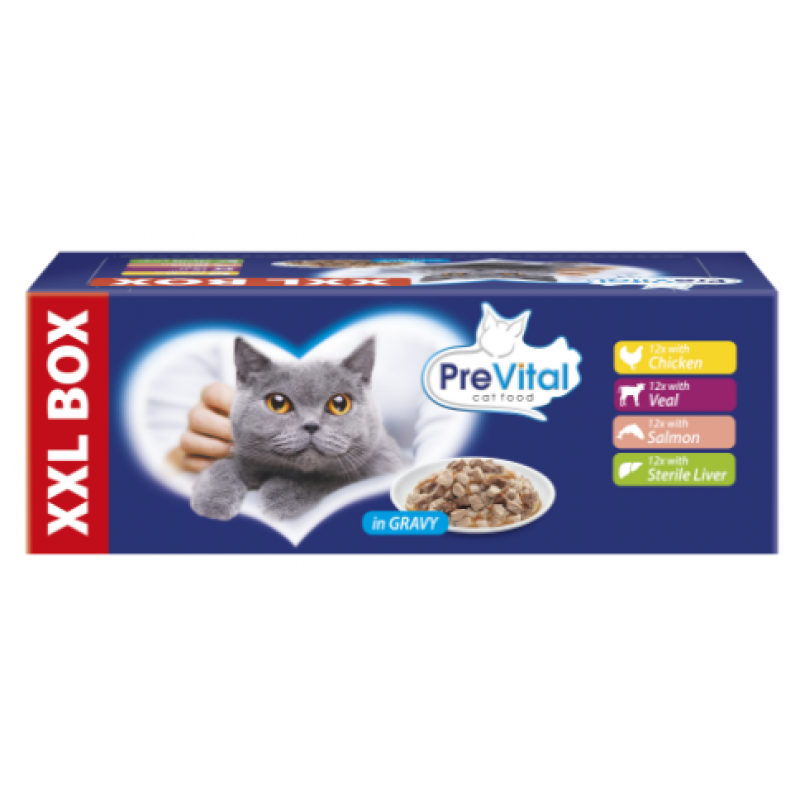 PreVital kapsa kočka gigabox 2021 (48 x 100 g)