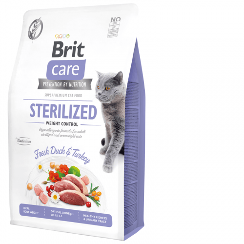 Brit Care Cat Grain-Free Sterilized & Weight Control 2kg