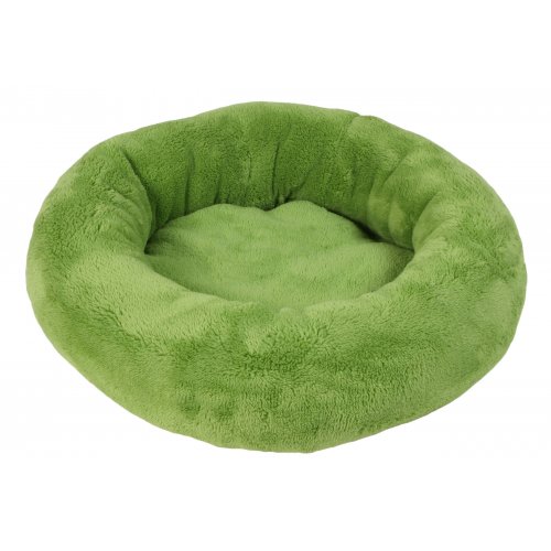 Zelený plyšový kulatý pelech Amélie 50cm
