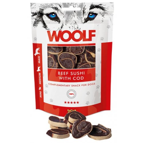 WOOLF Beef sushi with cod 100g
