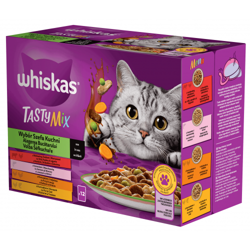 Whiskas kaps. Tasty Mix Chef's Choice 12x85g