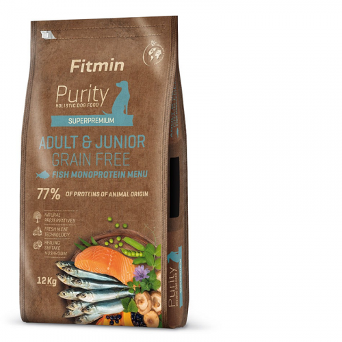 Fitmin Purity Dog Grain Free Adult & Junior Fish Menu 12 kg
