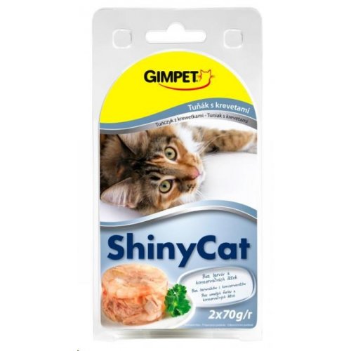 Gimpet kočka konz. ShinyCat tuňák/krevety 2x70g
