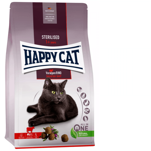 Happy Cat Supreme ADULT - Sterilised Voralpen-Rind 1,3 kg