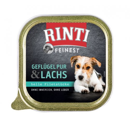 Rinti Dog Feinest vanička drůbež + losos 150g