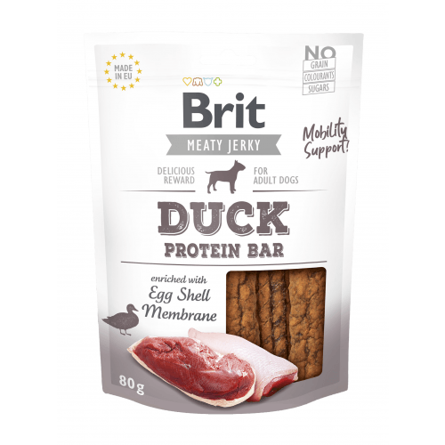 Brit Jerky Duck Protein Bar 80g (min. odběr 12 ks)