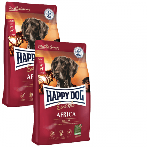 2x Happy Dog Supreme Sensible Africa 12,5kg