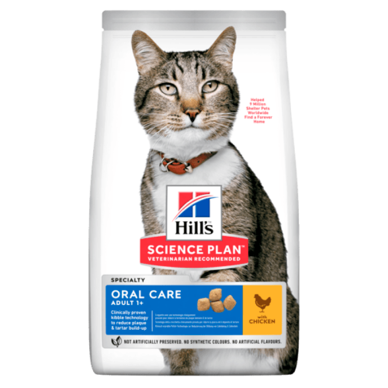 Hill's Fel. Dry Adult Oral Care Chicken 7kg