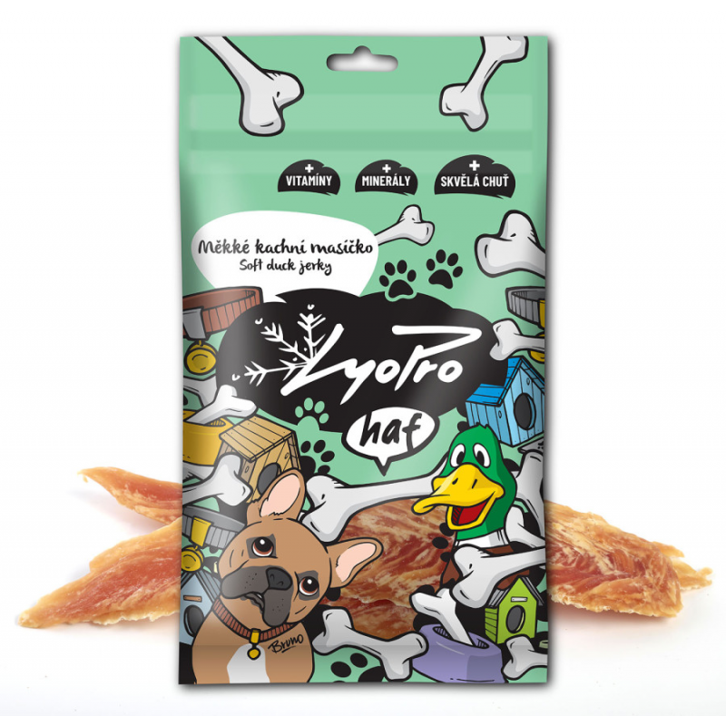 Lyopro DOG poch. sušené Měkké kachní masíčko 70g