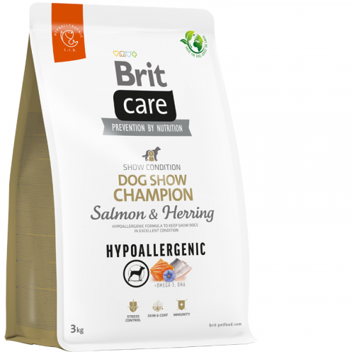 Brit Care Dog Hypoallergenic Dog Show Champion 3 kg NEW