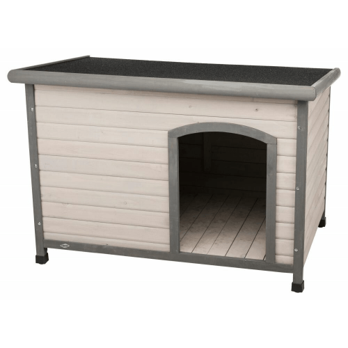 Natura bouda pro psa s rovnou střechou M-L 104 x 72 x 68 cm, šedá