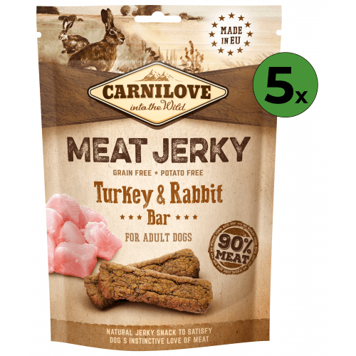 Carnilove Jerky Rabbit & Turkey Bar 5 x 100 g
