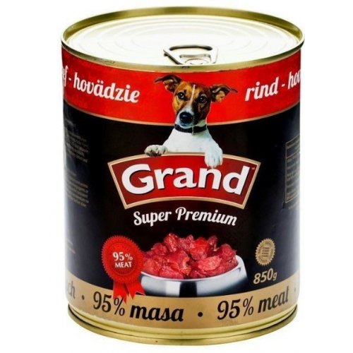 GRAND konzerva Superpremium pes hovězí 850g