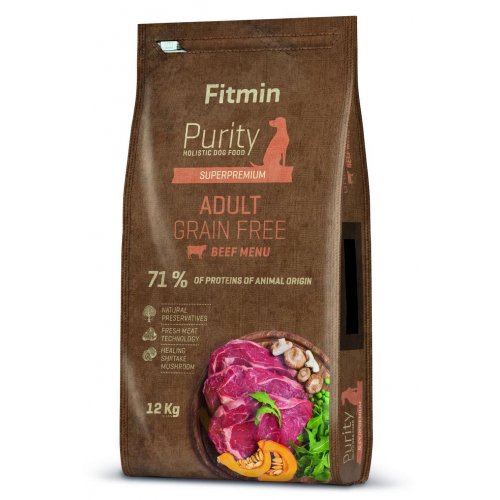 Fitmin Purity Grain Free Adult Beef 12kg VÝPRODEJ