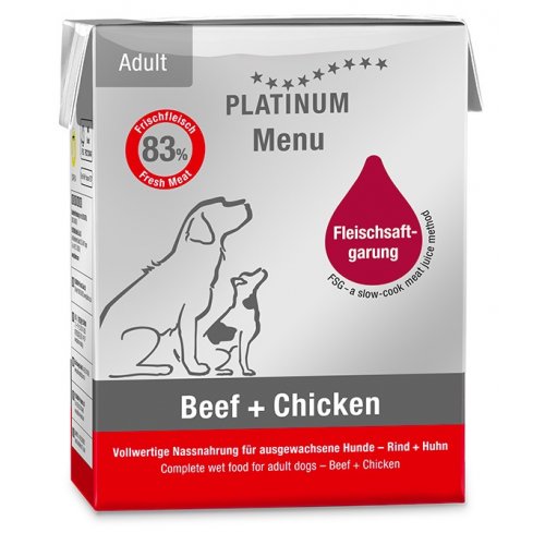 Platinum Menu Beef + Chicken - Hovězí + Kuře 185 g