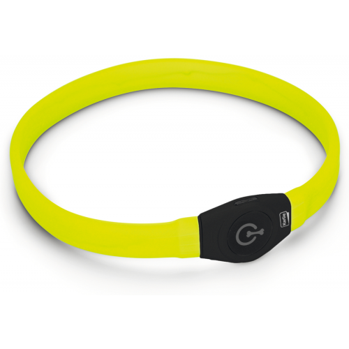 Obojek Visio Light LED USB nabíjecí žlutý 65cm KAR