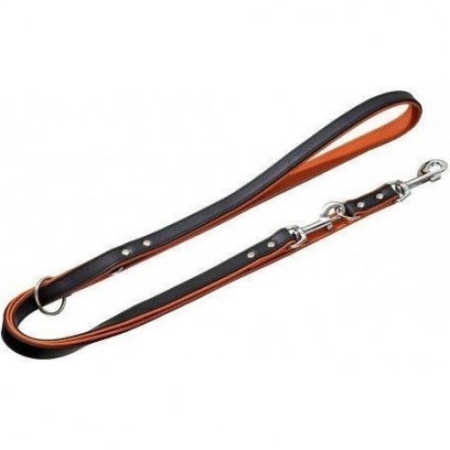 Tréninkové vodítko kožené černé Karlie RODEO 2m / 1,6cm