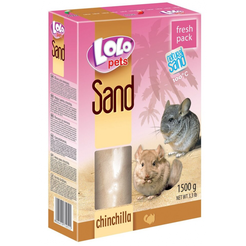 LOLO písek pro činčily v krabičce 1500 g