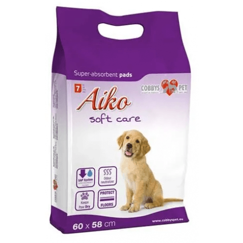 Podložka absorbční pro psy Aiko Soft Care 60x58cm 7ks