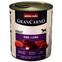 Animonda GRANCARNO konzerva ADULT hovězí/jehněčí 800g