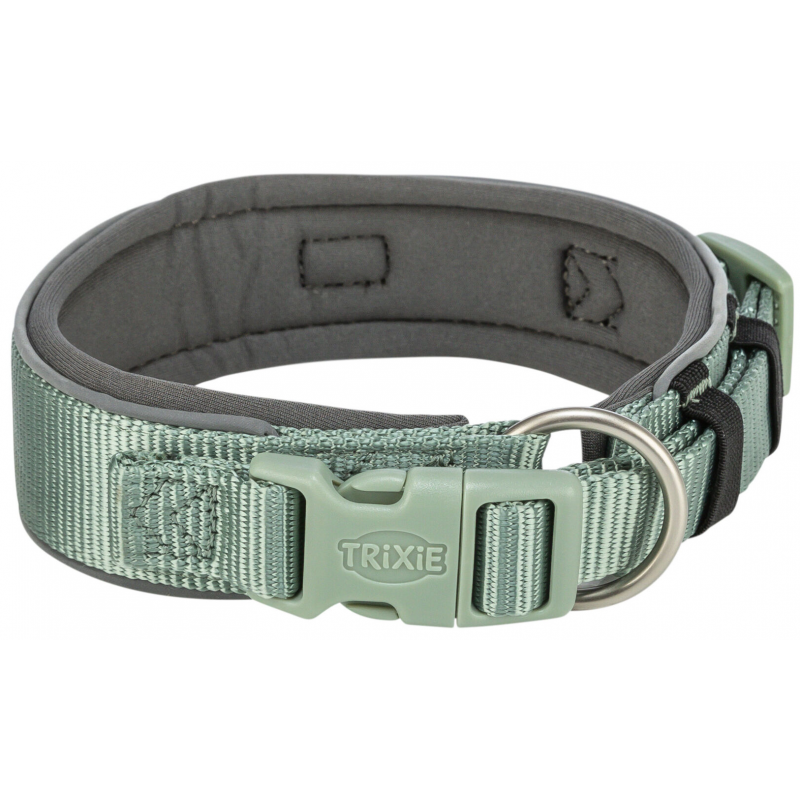 PREMIUM obojek EXTRA široký, XS-S: 27-35 cm/ 25 mm, šalvěj/grafit