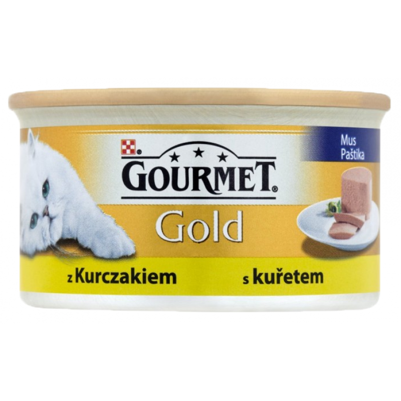 Gourmet Gold konz. kočka pašt. s kuř.masem 85g