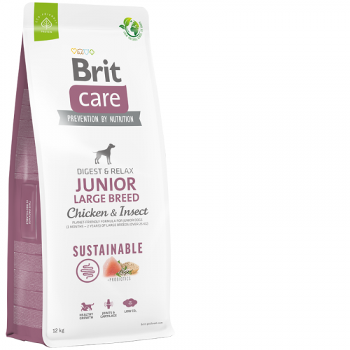 Brit Care Dog Sustainable Junior Large Breed 12 kg NEW