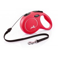 Vodítko FLEXI Classic NEW M lanko 8m/20kg červená